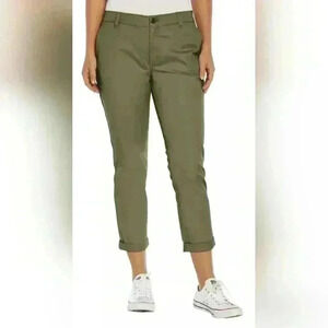 GAP women's twill pants | Relaxed Girlfriend | Olive green | Size 8